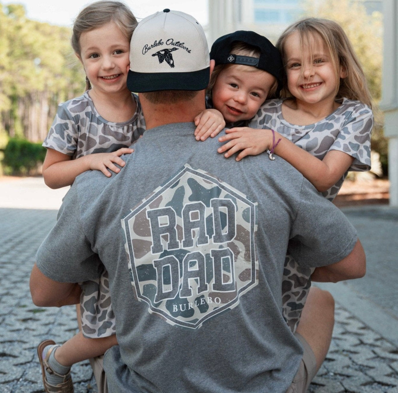 Burlebo RAD DAD DEER CAMO DARK HEATHER GREY