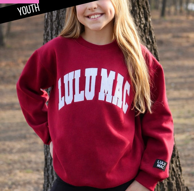 Youth Lulu Mac Cardinal/White - STITCH