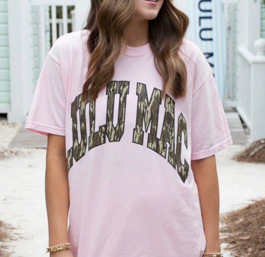 Lulu Mac ADULT BLOSSOM COMFORT COLORS MOSSY OAK TEE