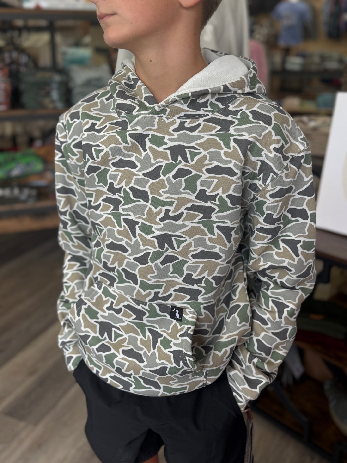 Youth Local Boy Hilltop Hoodie - Duck Camo
