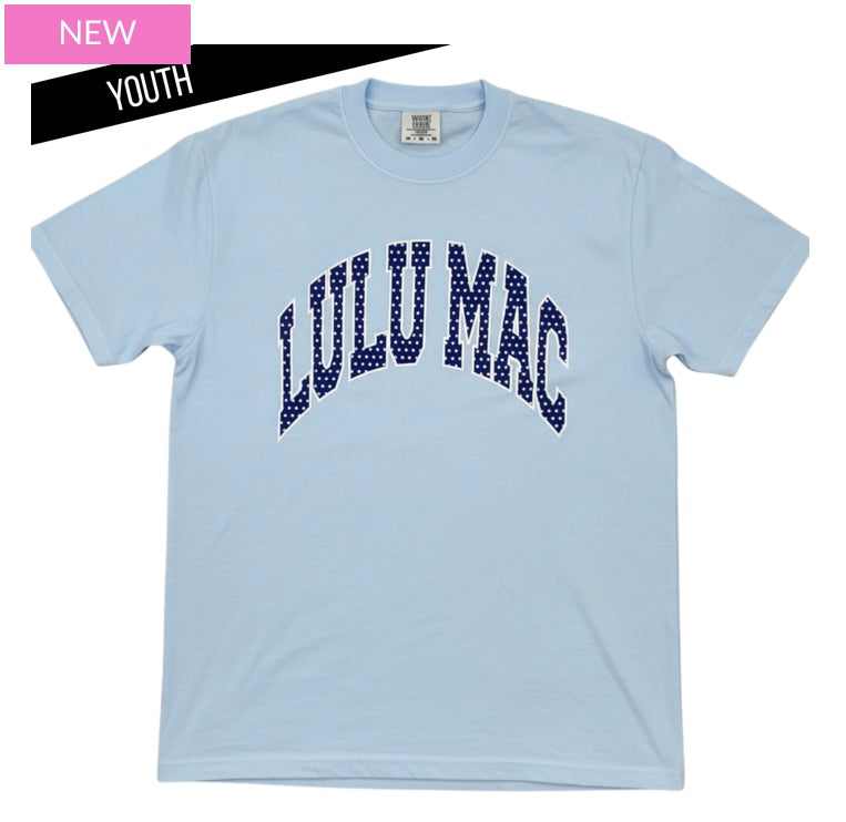Youth Lulu Mac Chambray COMFORT COLORS Polka Dot TEE