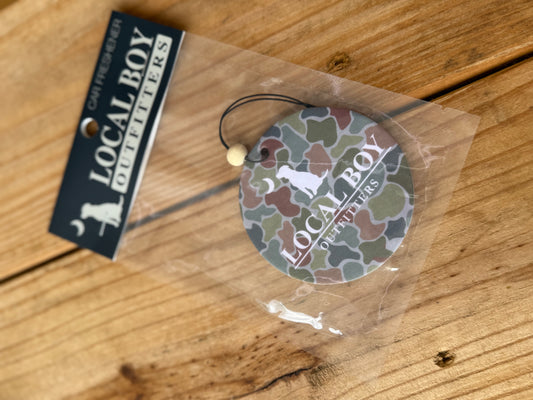 Local Boy Outfitters -River Camo Car Freshener-Forest scent