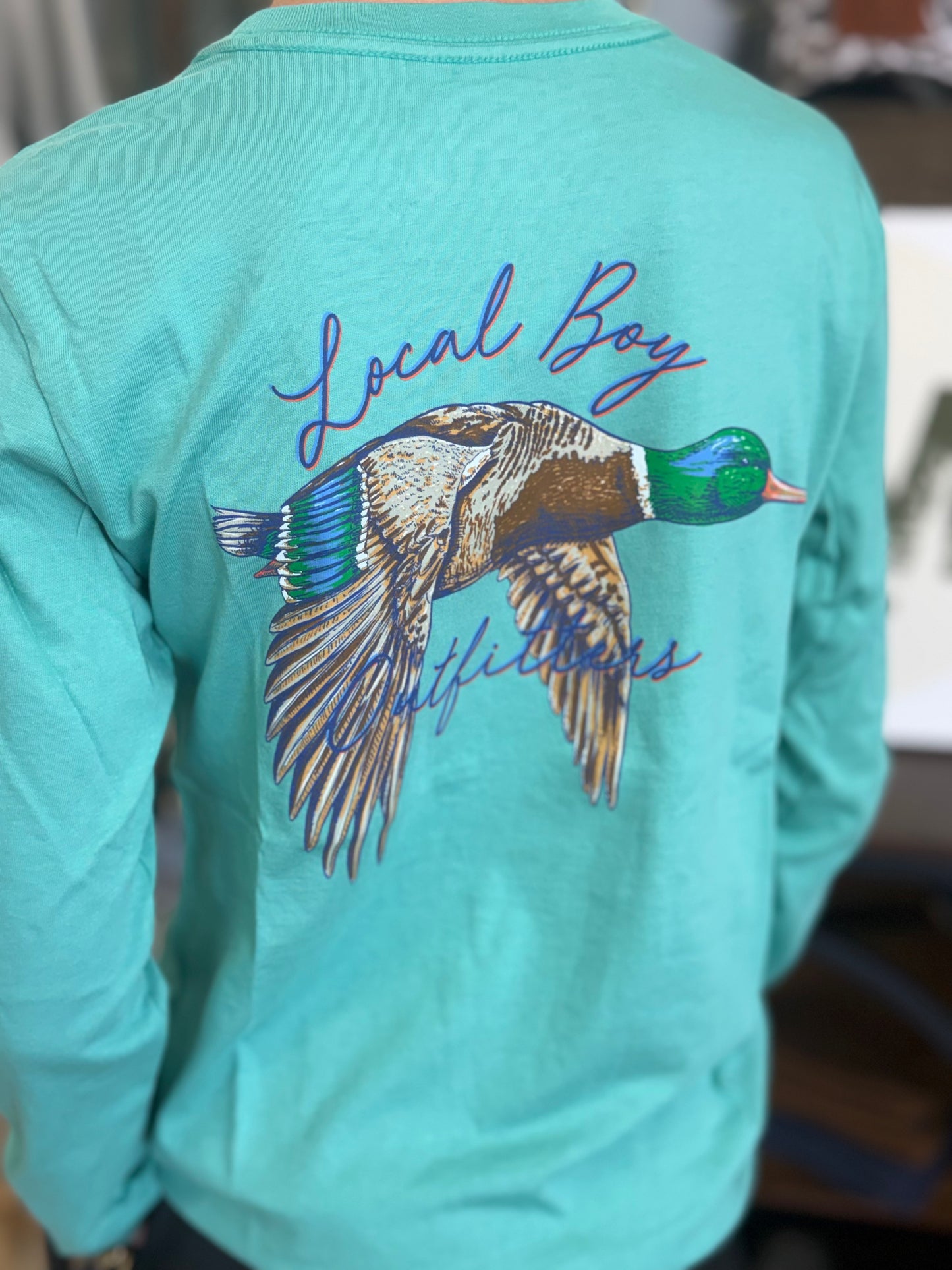 Youth Local Boy Outfitters - Long Sleeve Migrating - Seafoam