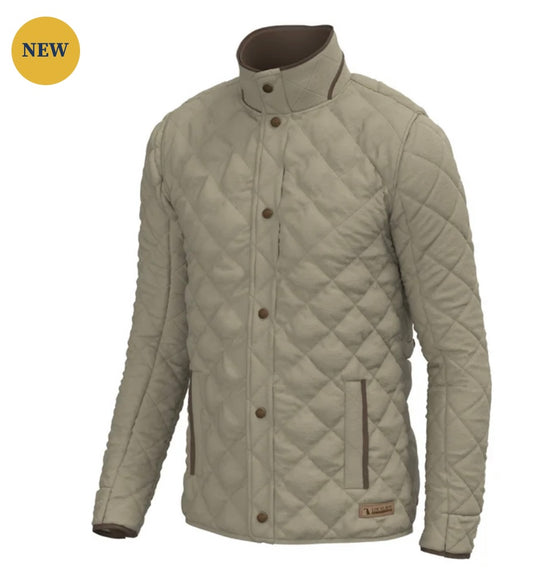 Local Boy Diamond Quilted Jacket - Beige