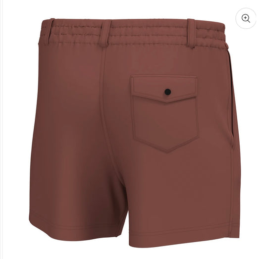 Local Boy Volley Shorts Mahogany