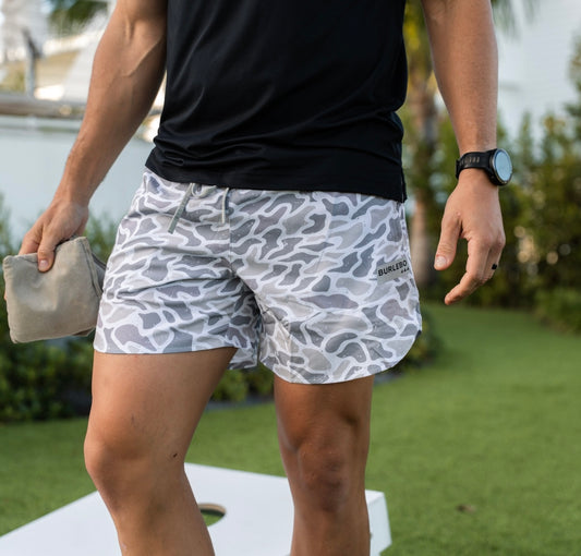 BURLEBO Training Short - White Camo