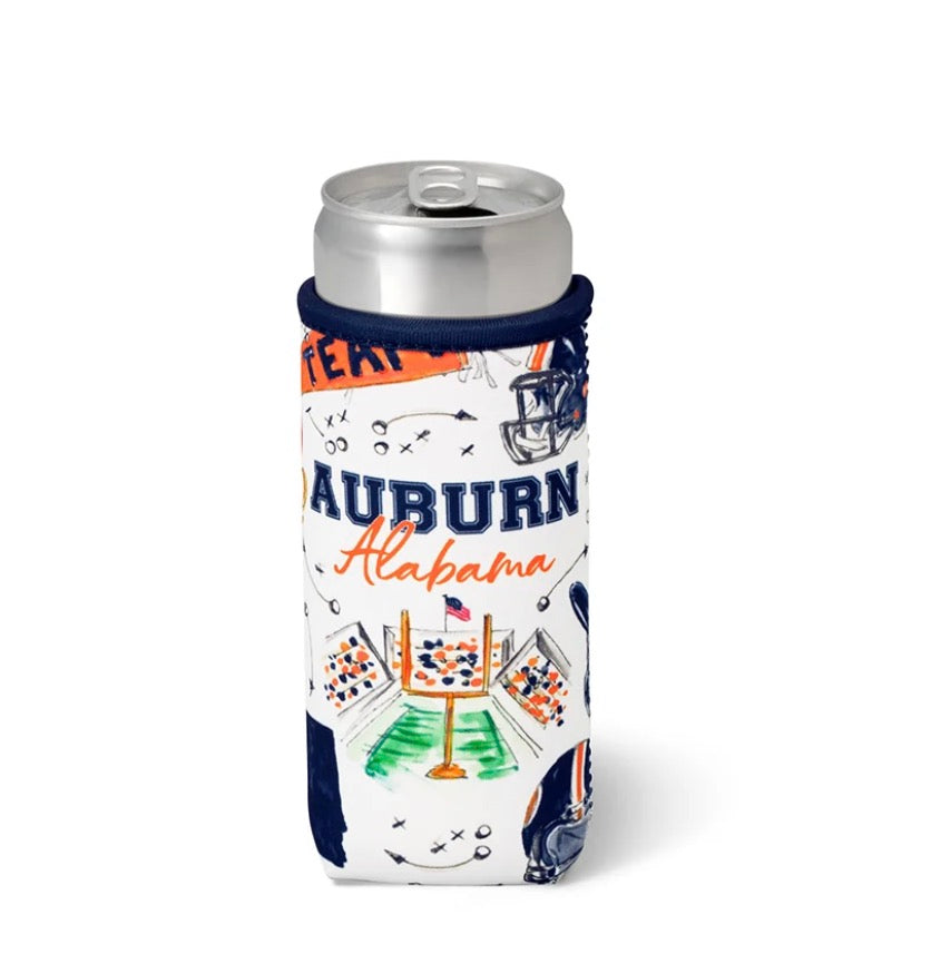 Swig TAILGATES IN AUBURN Slim Can Coolie