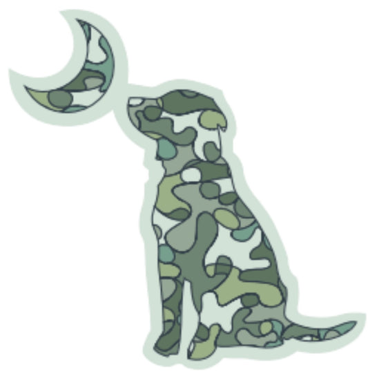 Local Boy Outfitters - Green Lava Dog and Moon Car Freshener-New Car Scent