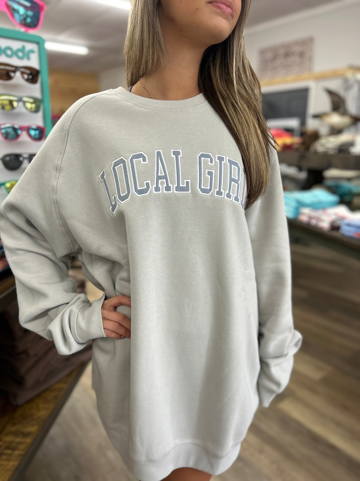 Local Girl Outfitters - LG Cotton Crewneck - Light Sand