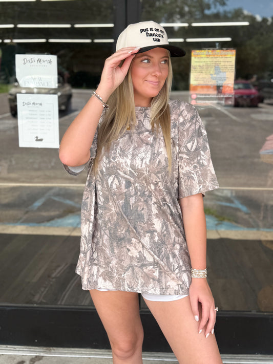 Dark Camo Oversized Tee