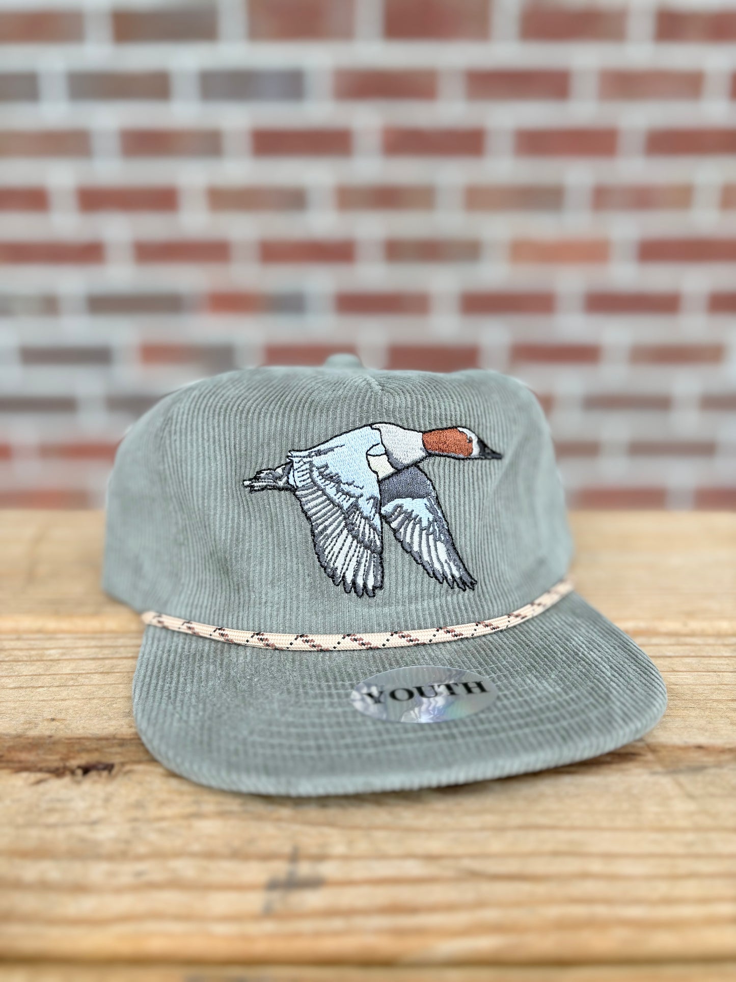 Local Boy Outfitters Youth Canvas Back Corduroy Hat - Agave