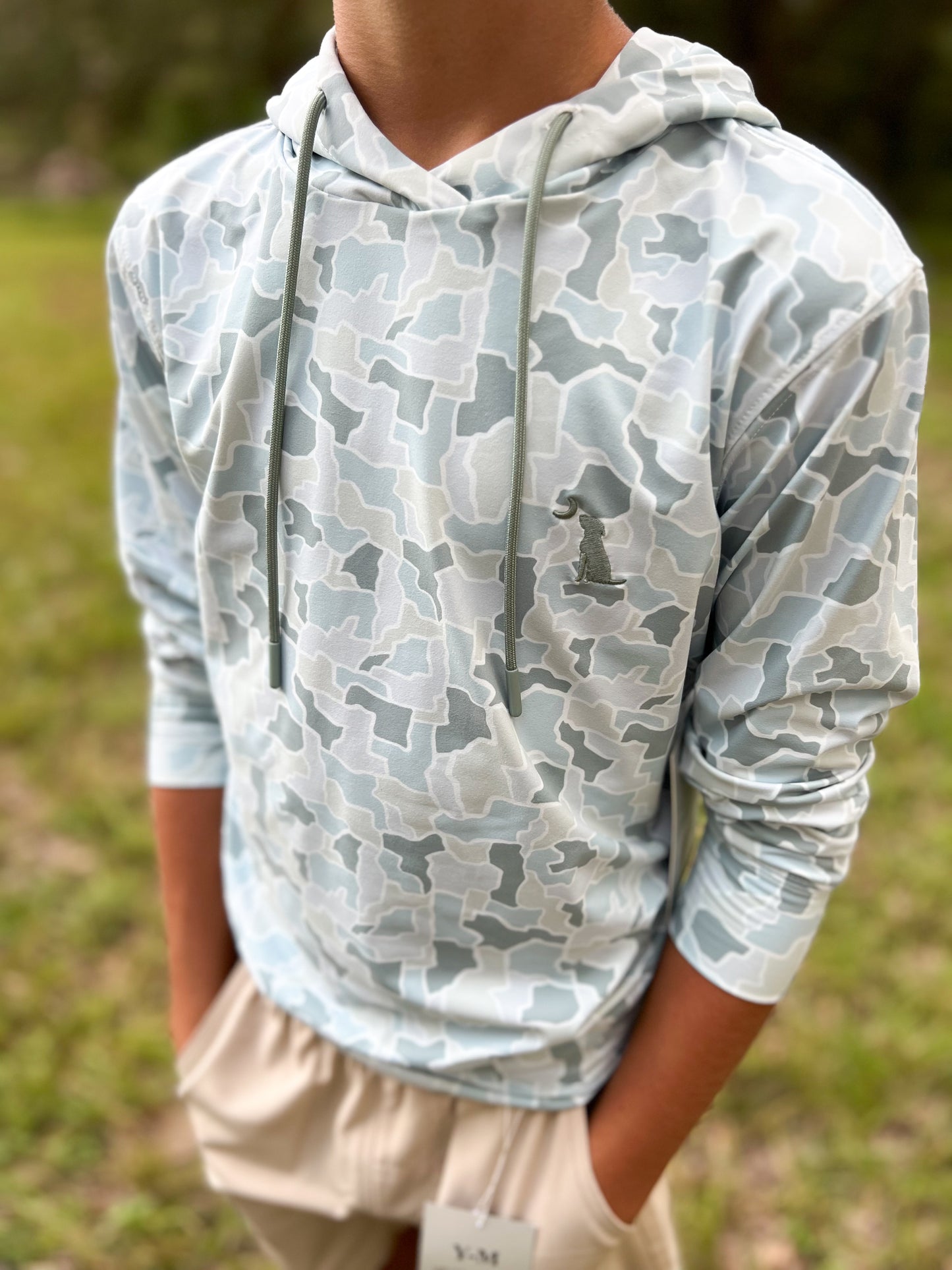 Youth Local Boy Outfitters Hemlock Hoodie - Glacier Camo