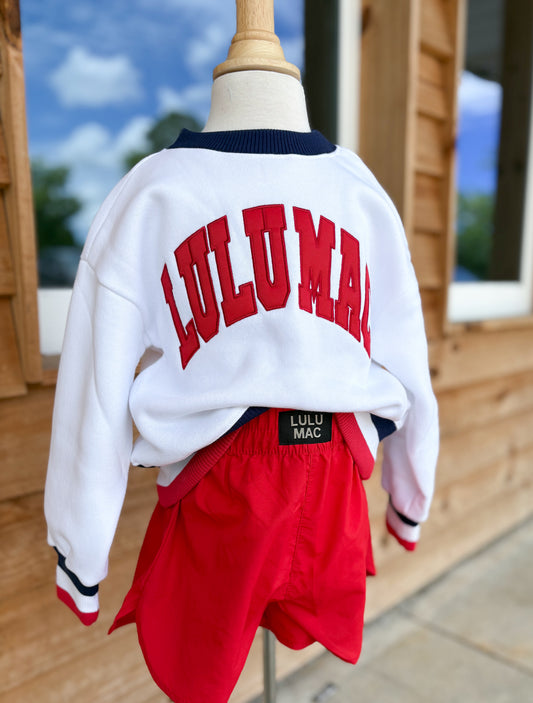 Toddler Lulu Mac Social Society Red/Navy