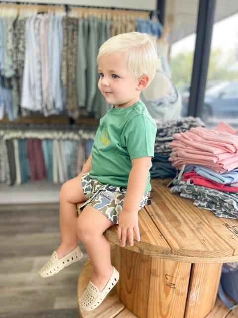 Toddler Local Boy Moonlit Mallard SS Tee - Light Green