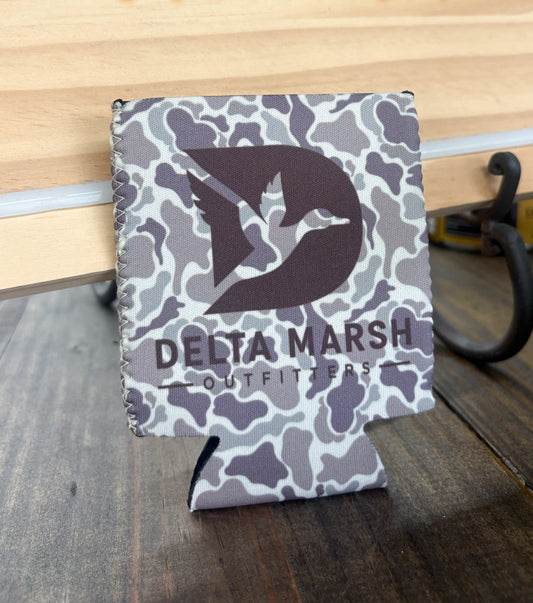 Delta Marsh Camo Koozie
