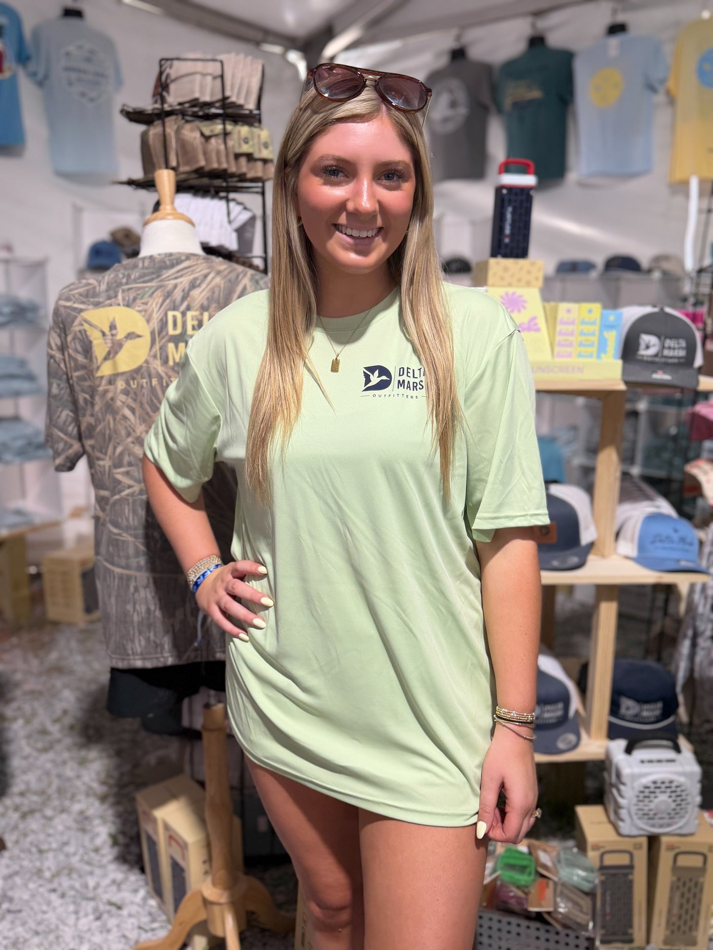 Delta Marsh Performance Flying Duck- Olive