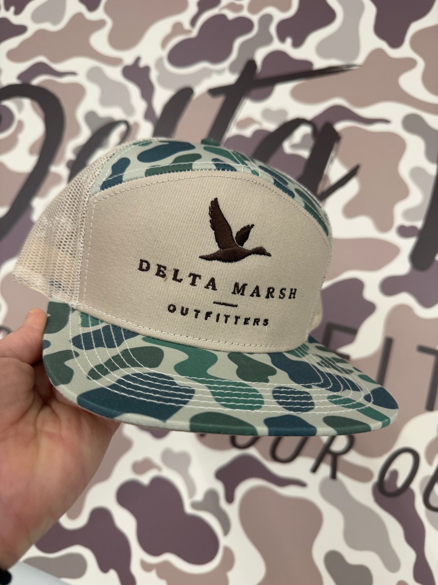 Delta Marsh Block 7 Panel - Lost Hat - Marsh Camo