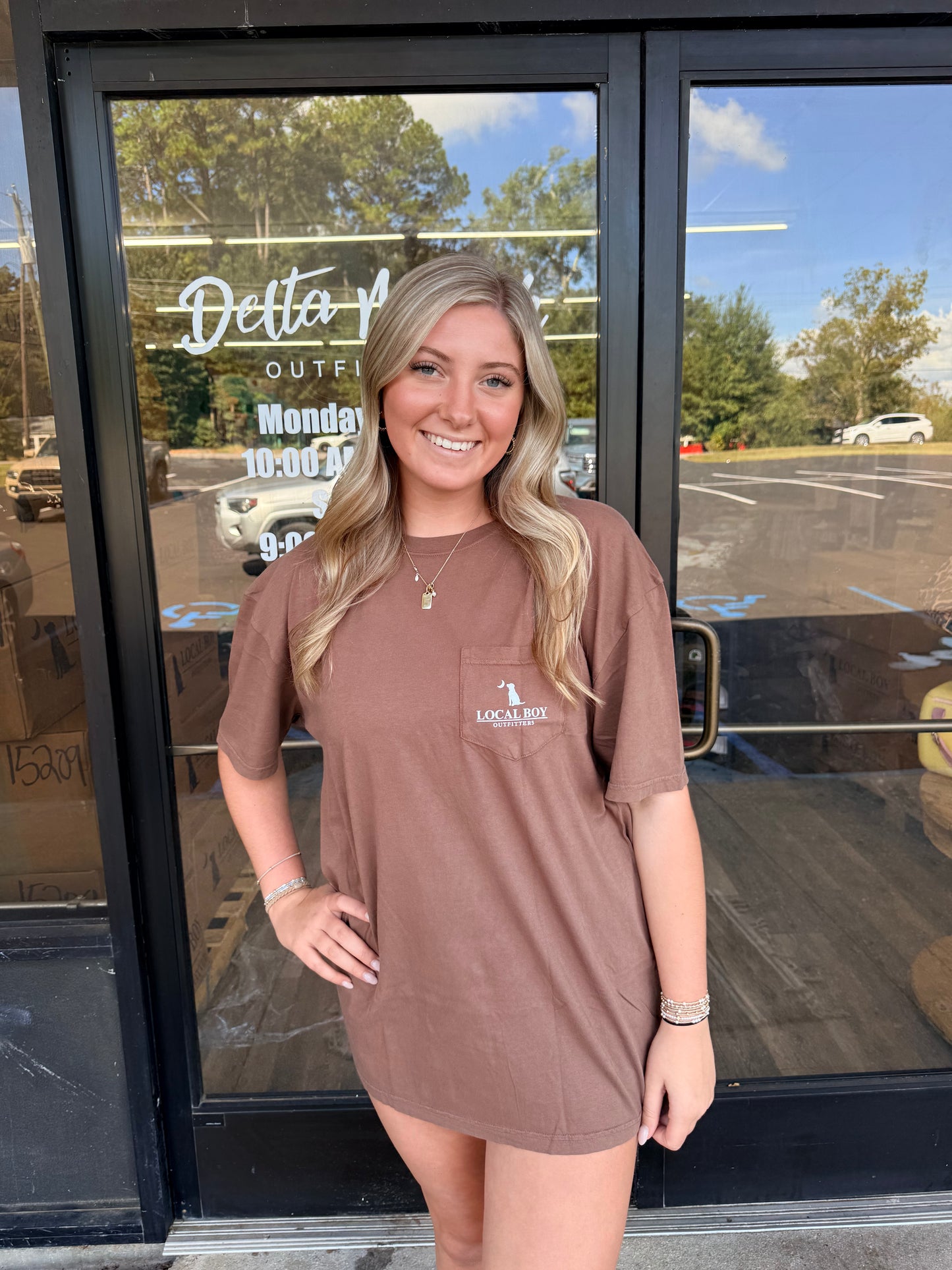 Local Boy Upland Boykin SS Tee - Espresso