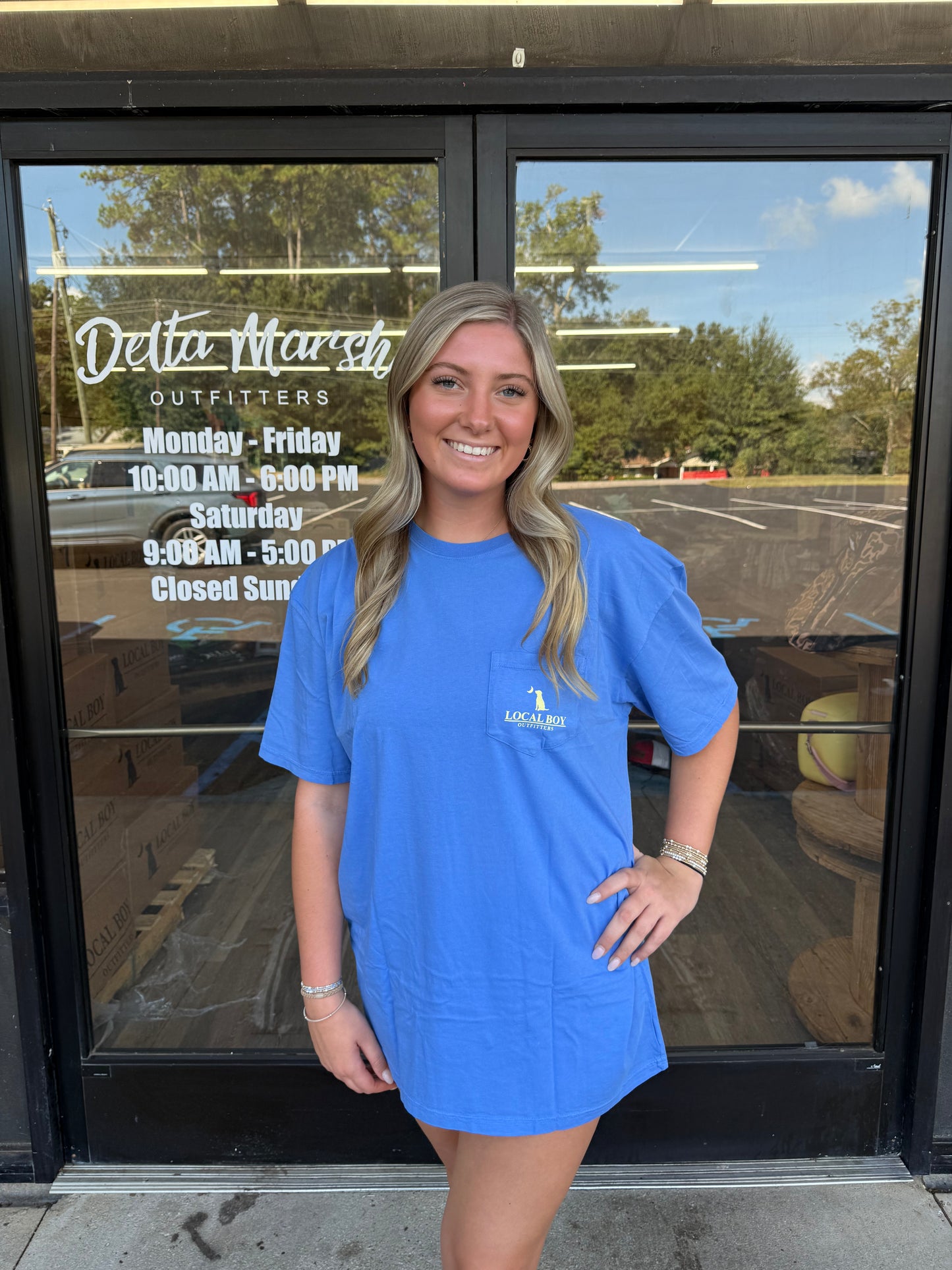 Local Boy Greenhead Flight SS Tee - Marina