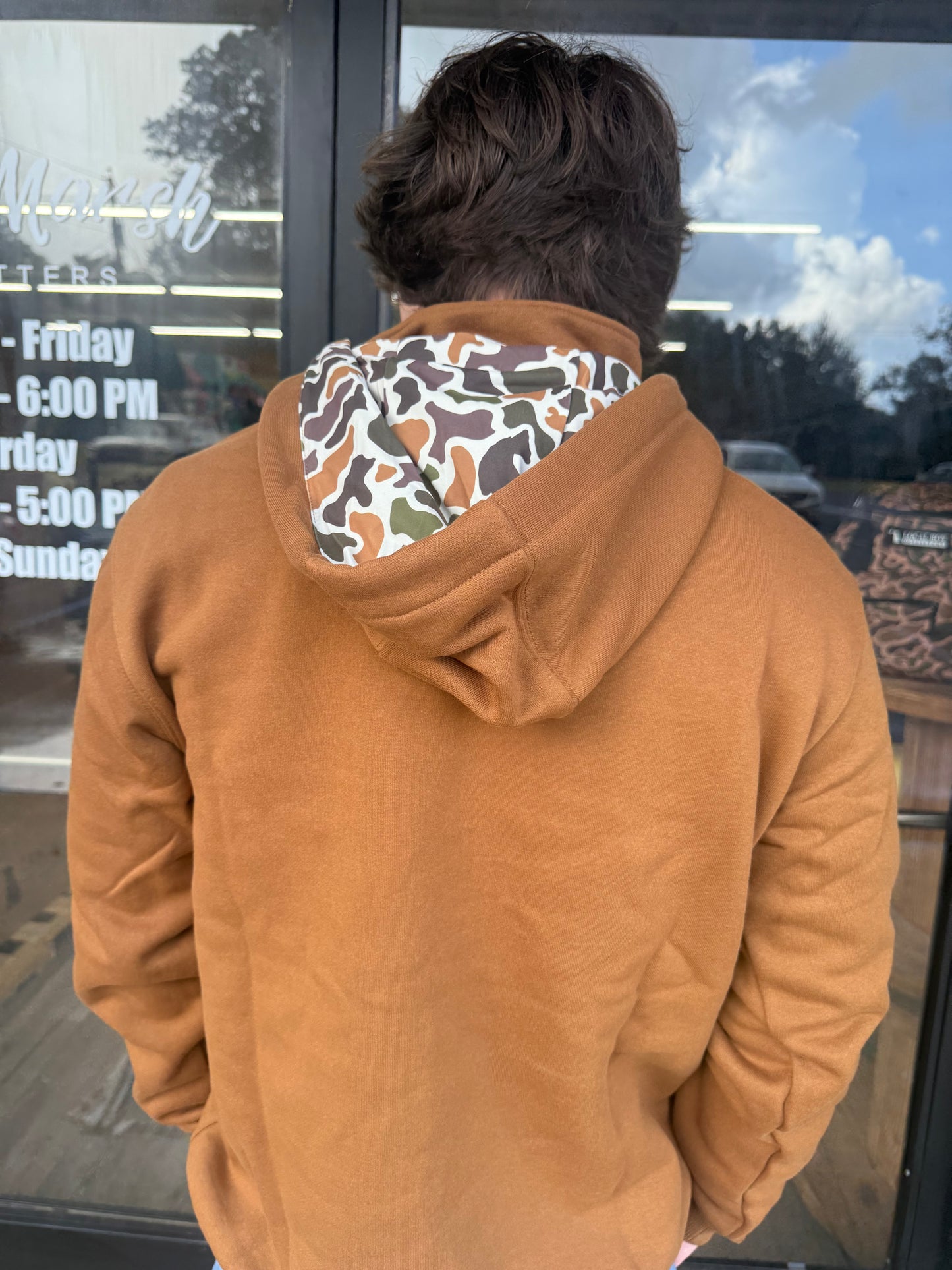 Local Boy Quarter Zip Hoodie - Rust