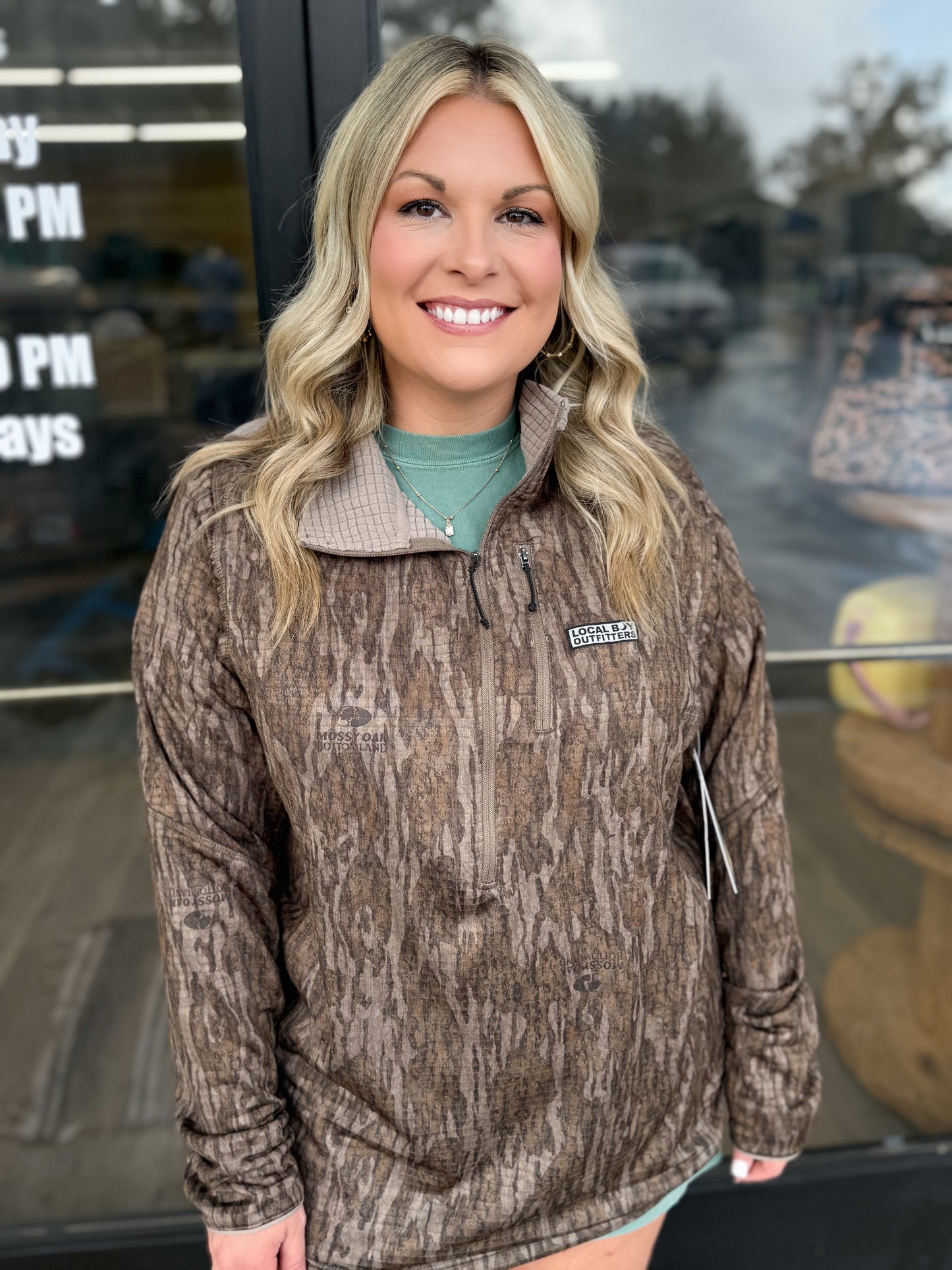 Local Boy Harvest Waffle Half Zip Hoodie - BLD