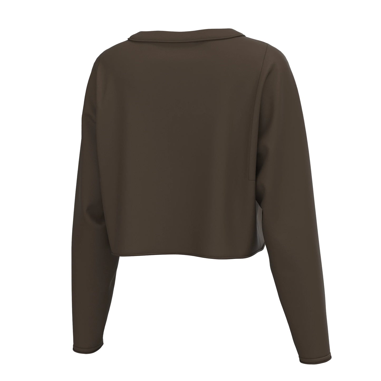 Youth Local Girl Boxy Crop Long Sleeve Tee- Espresso