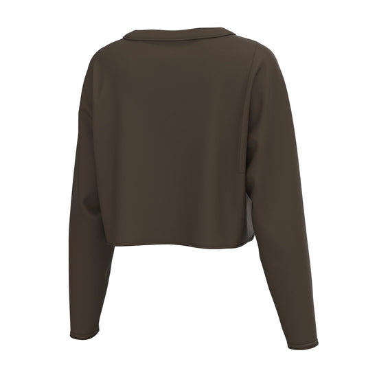 Youth Local Girl Boxy Crop Long Sleeve Tee- Espresso