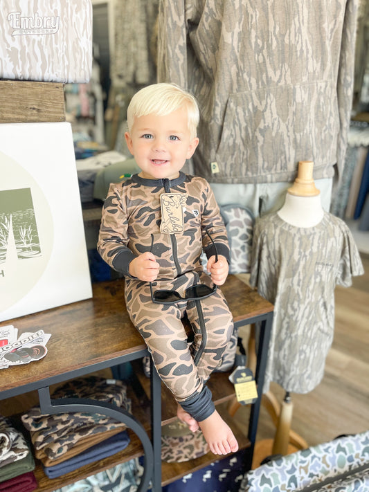 Burlebo - Baby Zip Up - Gauge Camo