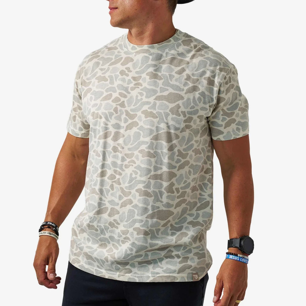 Burlebo Vintage Washed Tee- Classic Deer Camo