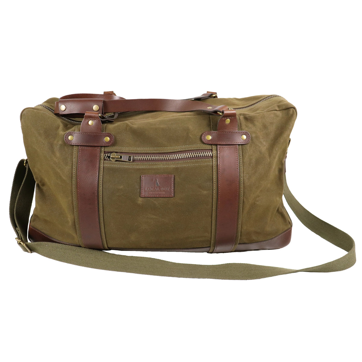 Local Boy Leather Duffle bag