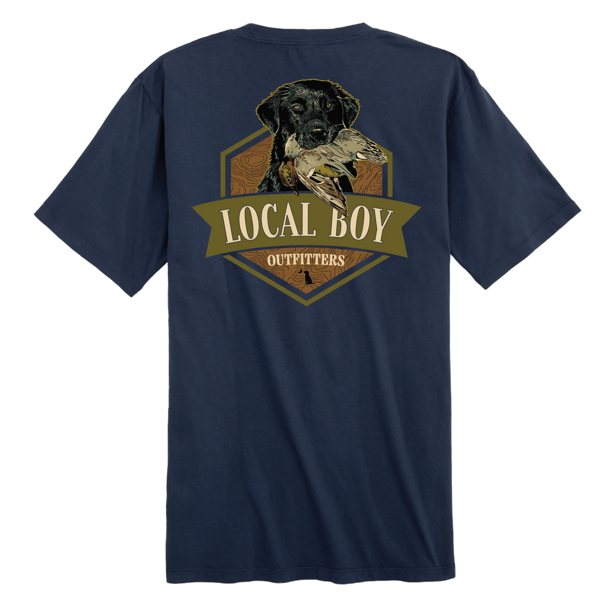 Local Boy Teal Hex SS Tee-China Blue