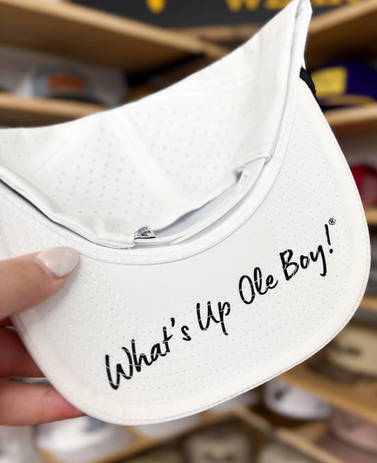 Ole Boy- White Performance Golf Hat