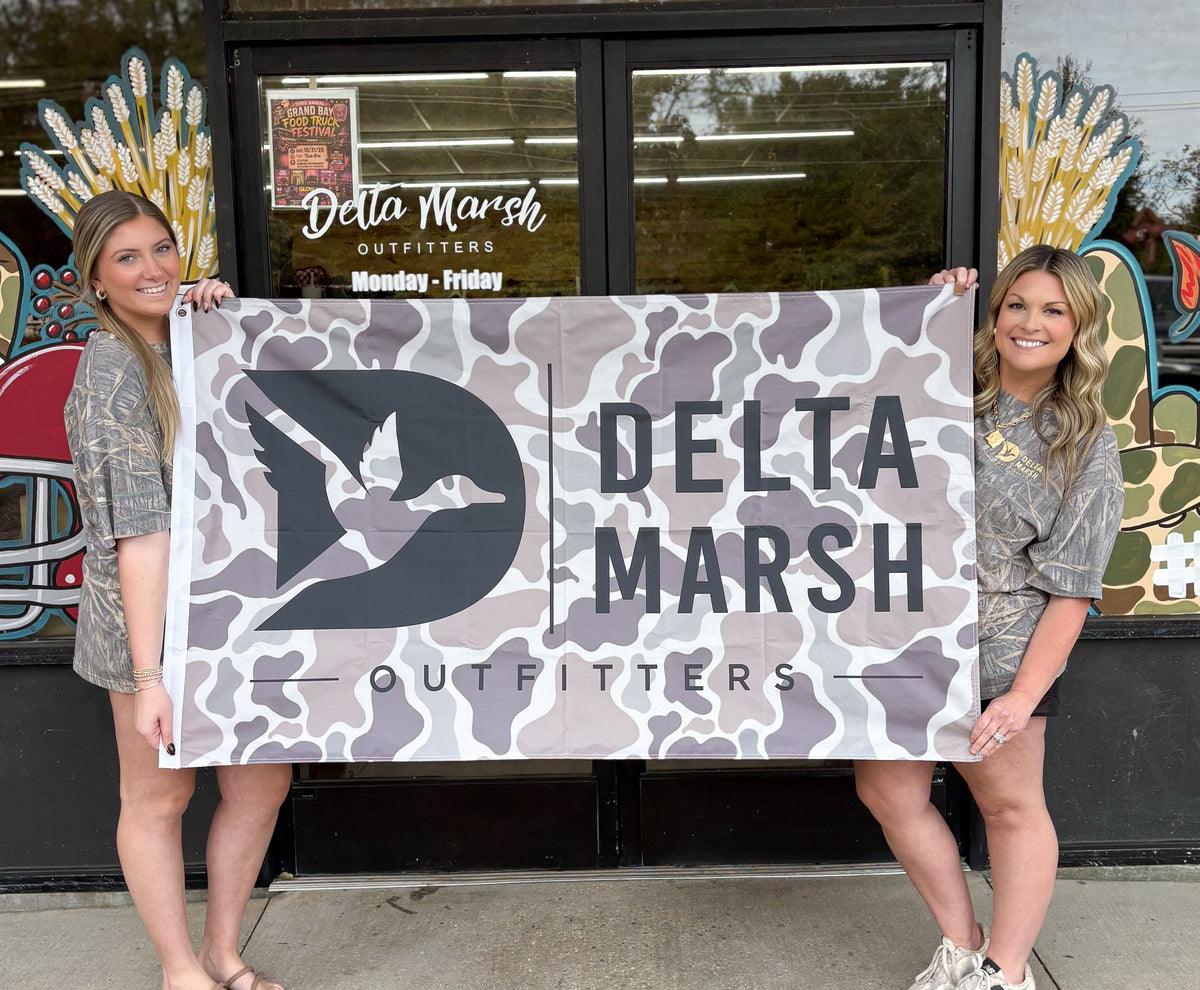 Delta Marsh Outfitters Emblem Flag
