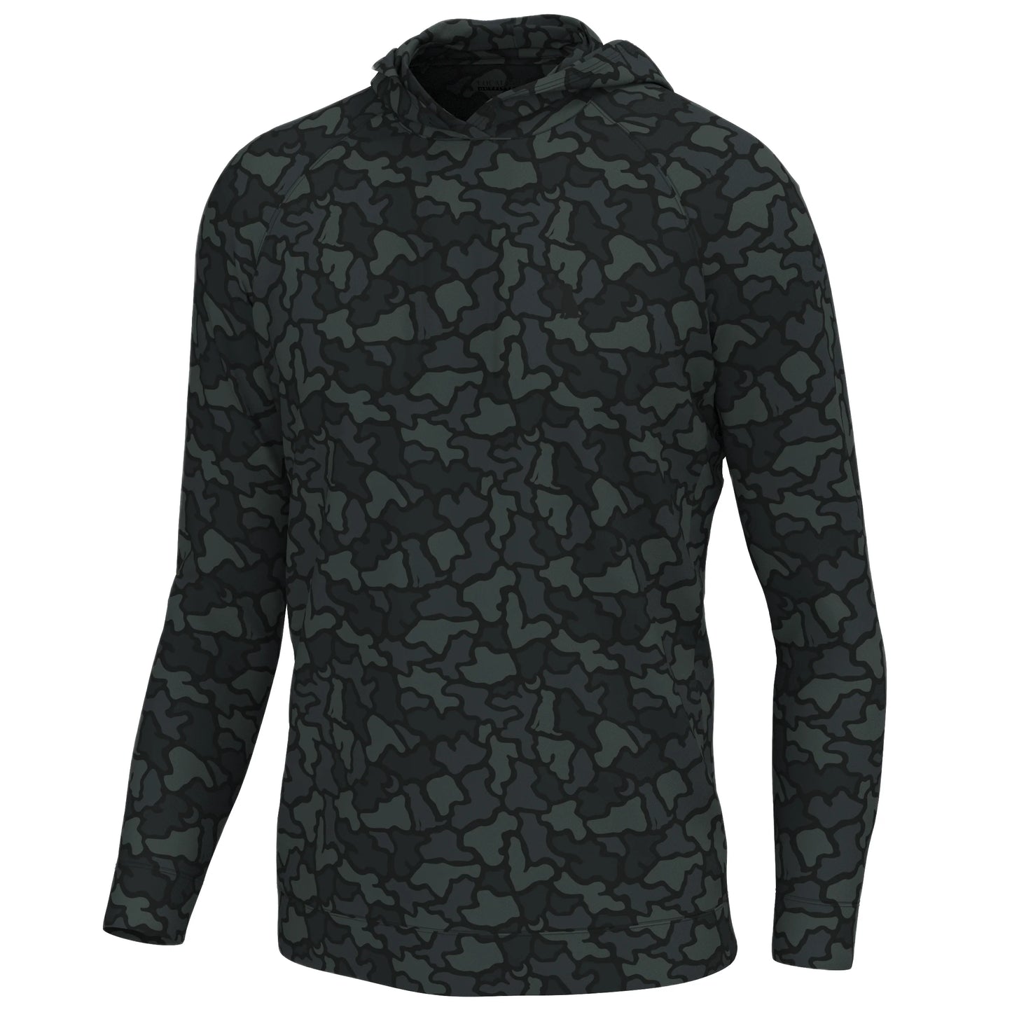 Local Boy Outfitters Youth Hemlock Hoodie-Black Dog & Moon Camo