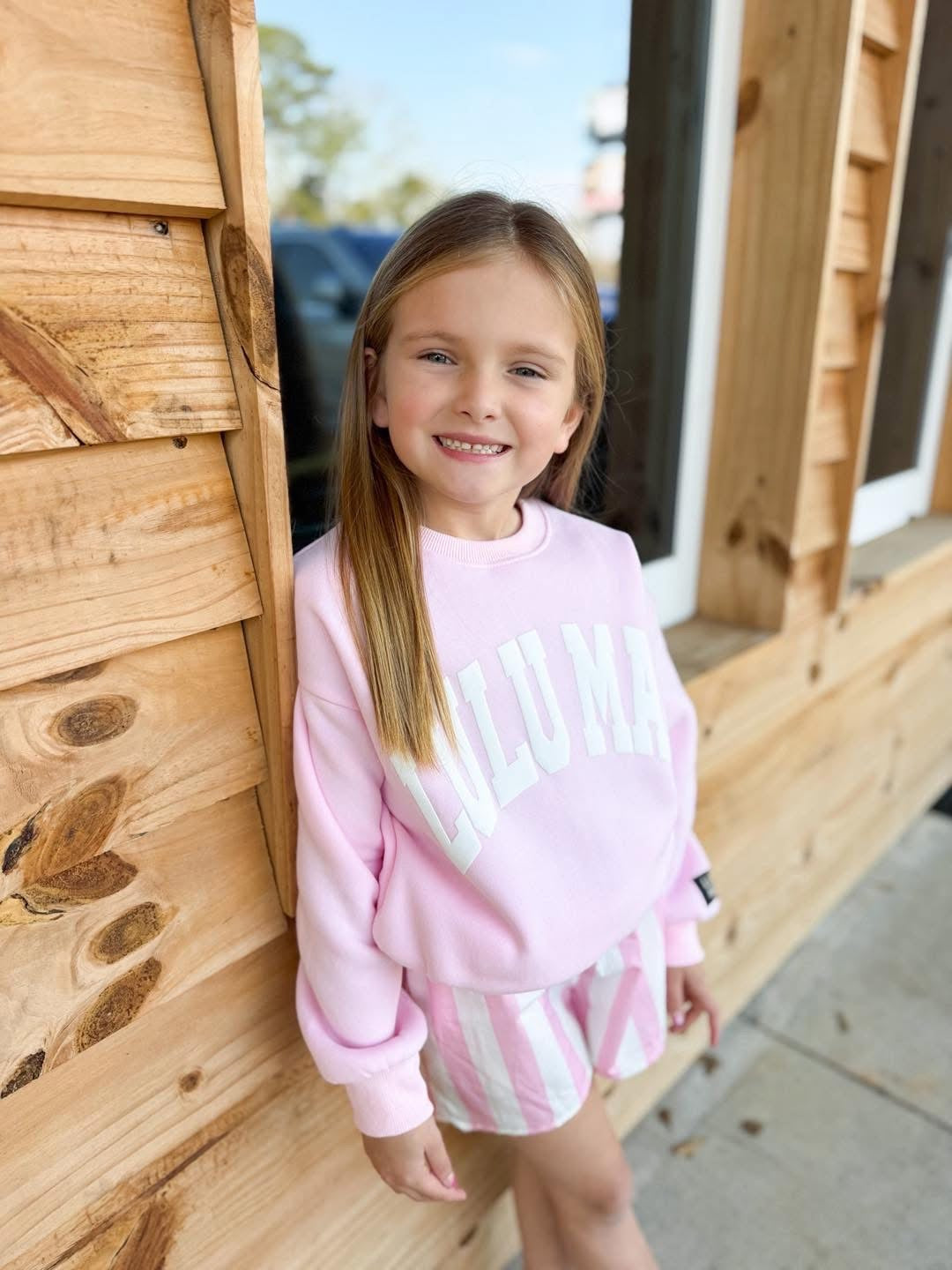 Youth Lulu Mac Pink White Puff