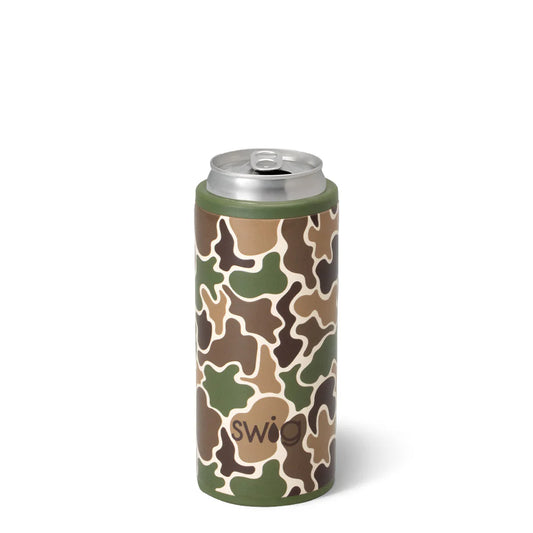 Swig Hunting Camo Skinny Can Cooler 12 oz