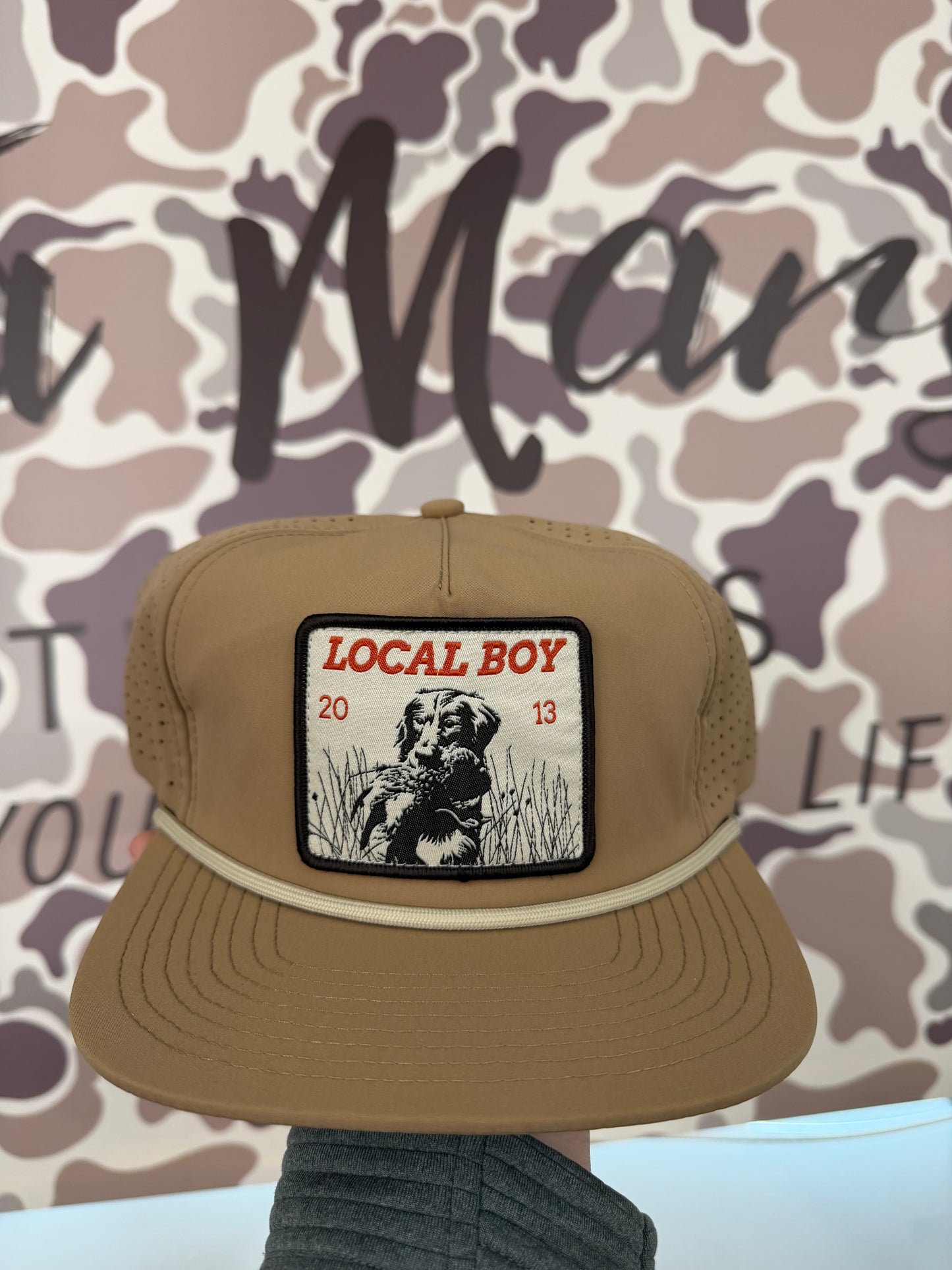 Local Boy Golden Hour Perf LP Rope Hat - Tan