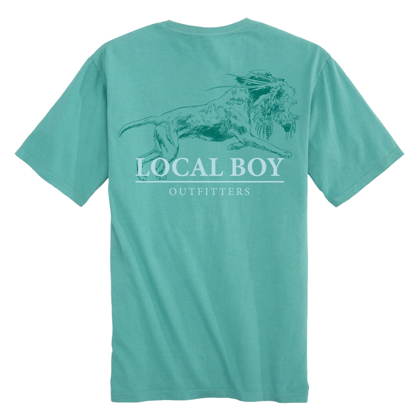 Local Boy Retriever SS Tee -Seafoam