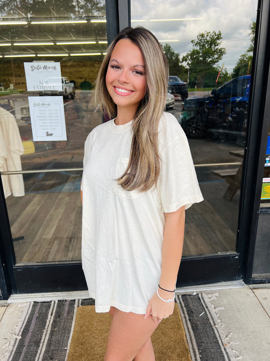 Old Row Deer Camo Circle Logo Pocket Tee