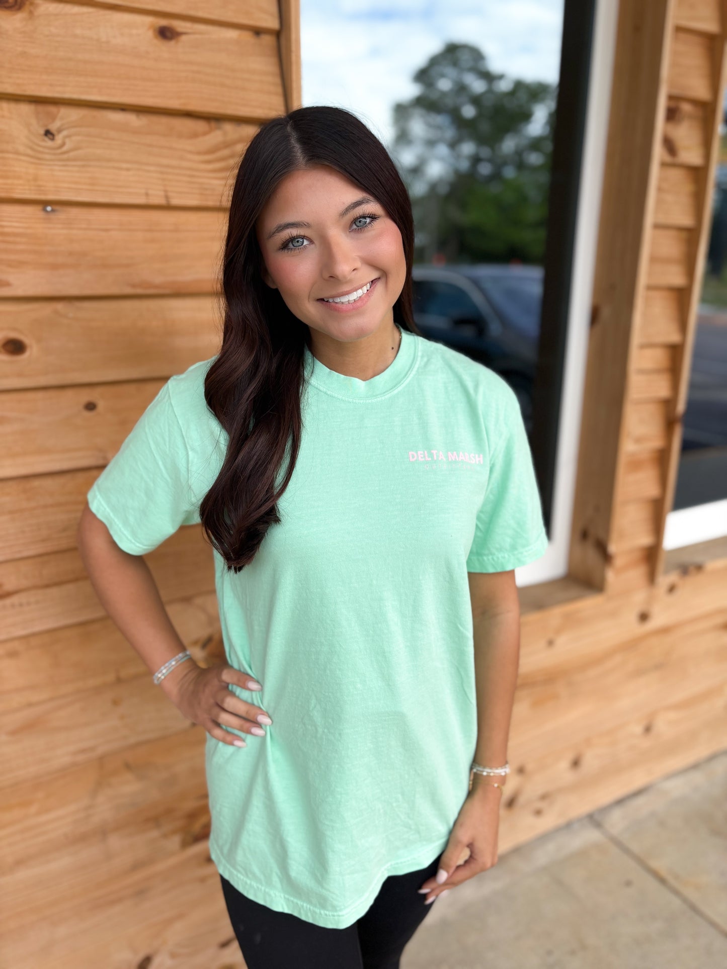 Delta Marsh Outfitters - Original Logo - Mint/Pink