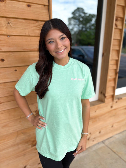 Delta Marsh Outfitters - Original Logo - Mint/Pink