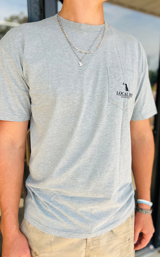 Local Boy Outfitters Camo State AL Tee - Oxford Grey