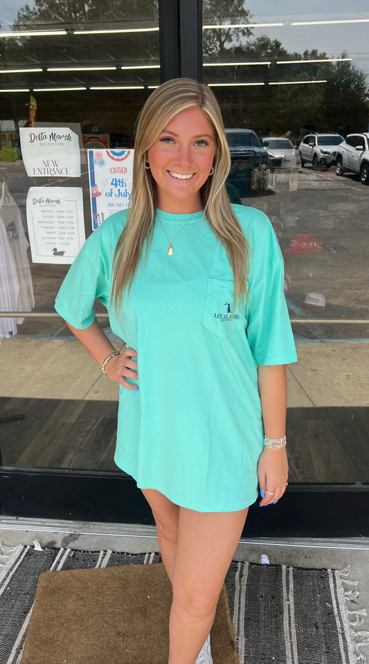 Local Girl Flying Solo SS Tee - Island Reef