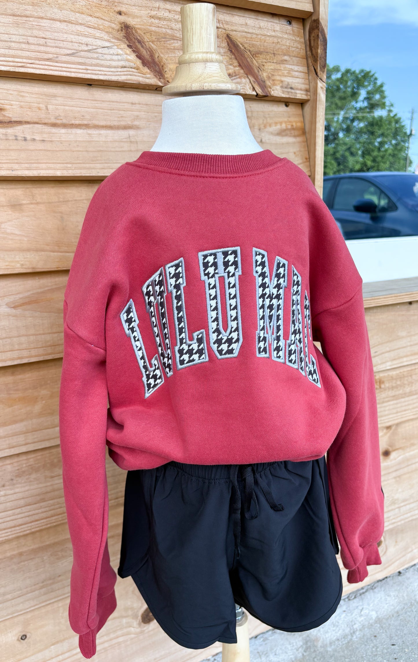 Youth LULU MAC CRIMSON HOUNDSTOOTH