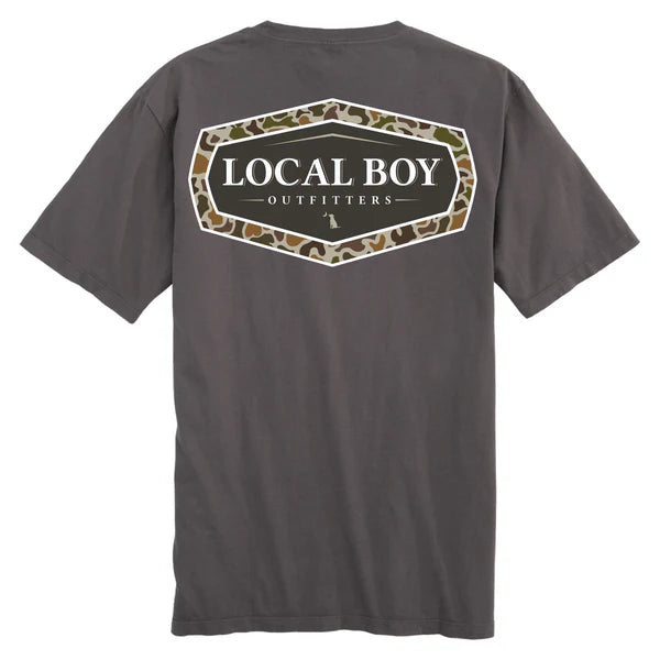 Local Boy Vintage Emblem SS Tee - Grey