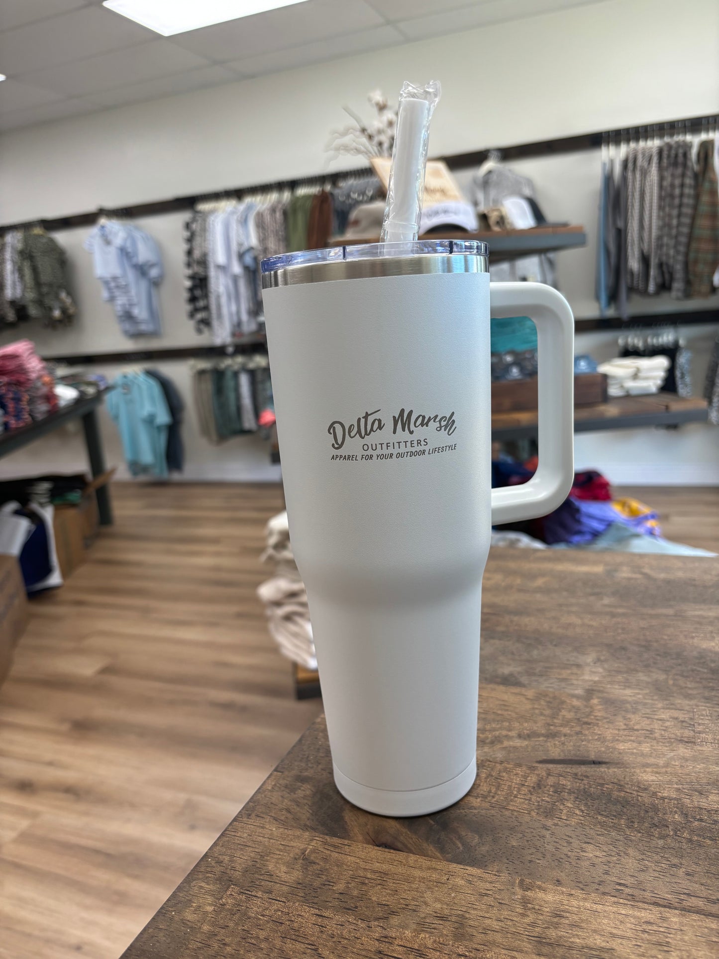 Delta Marsh Outfitters Tumbler - White
