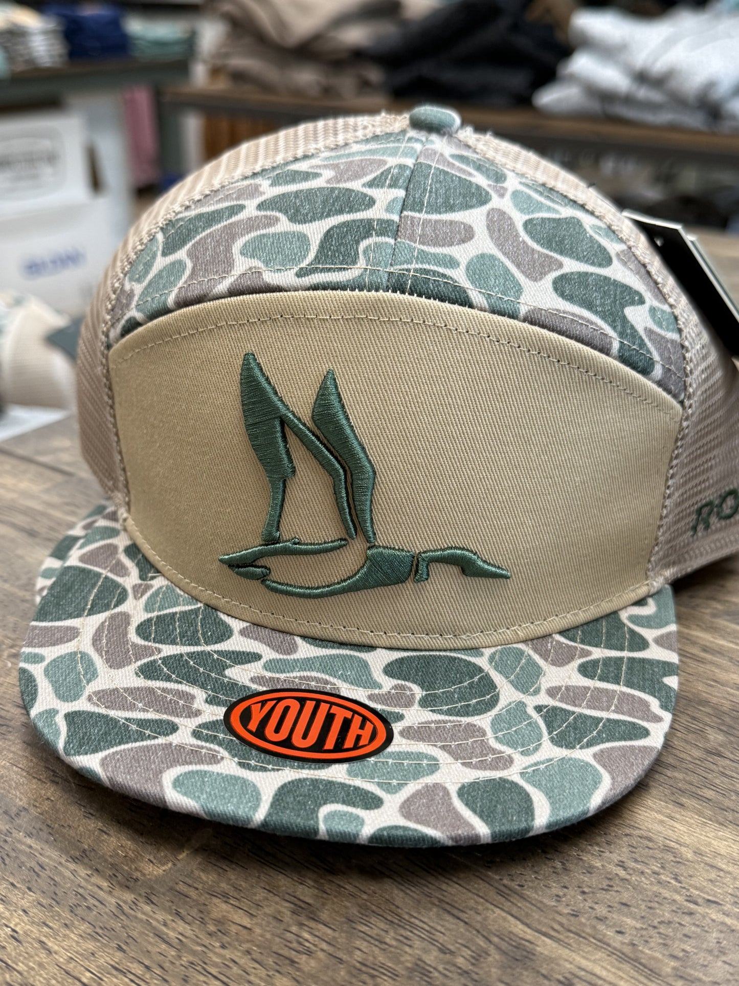 Youth Roost 7 Panel 3D Puff Duck Logo (RH-R-1Y)