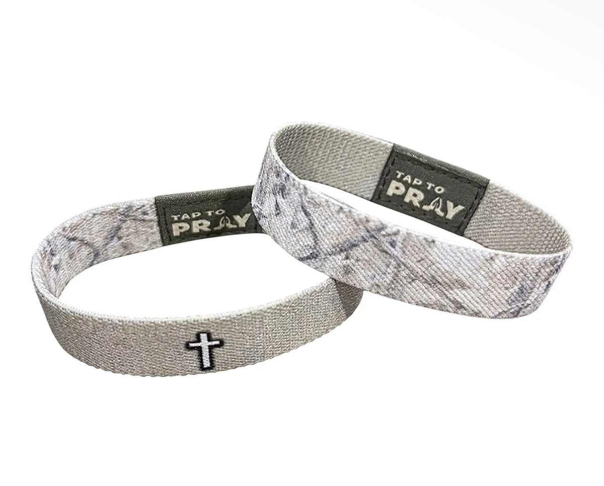 Tap To Pray® Wristband – Forest Camo -Drift