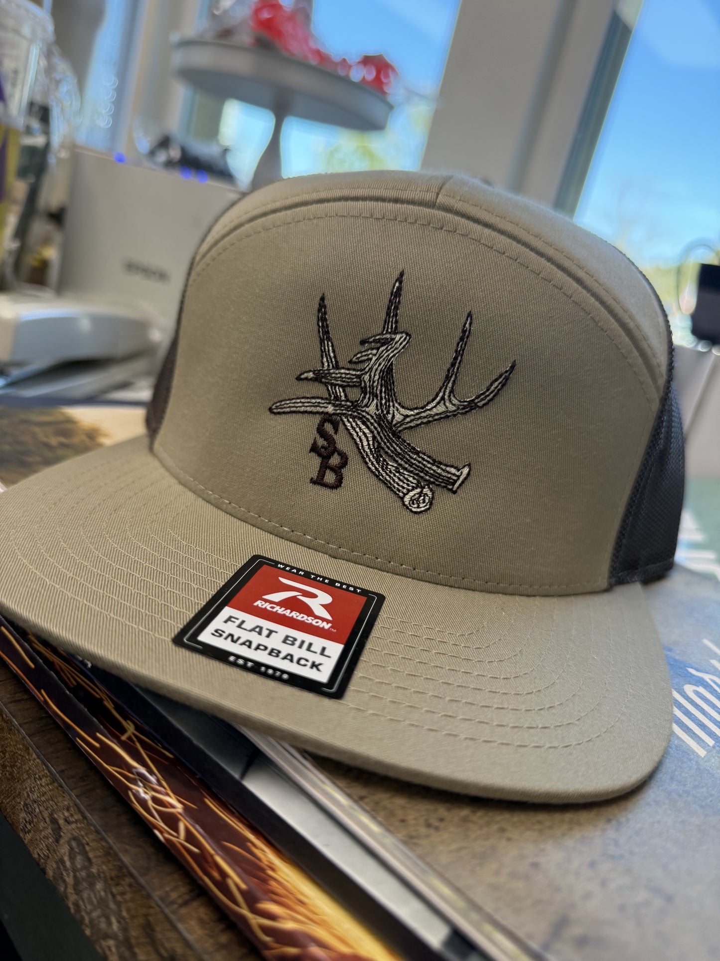 Speckle Bellies - SB Antler Cap Khaki/Brown