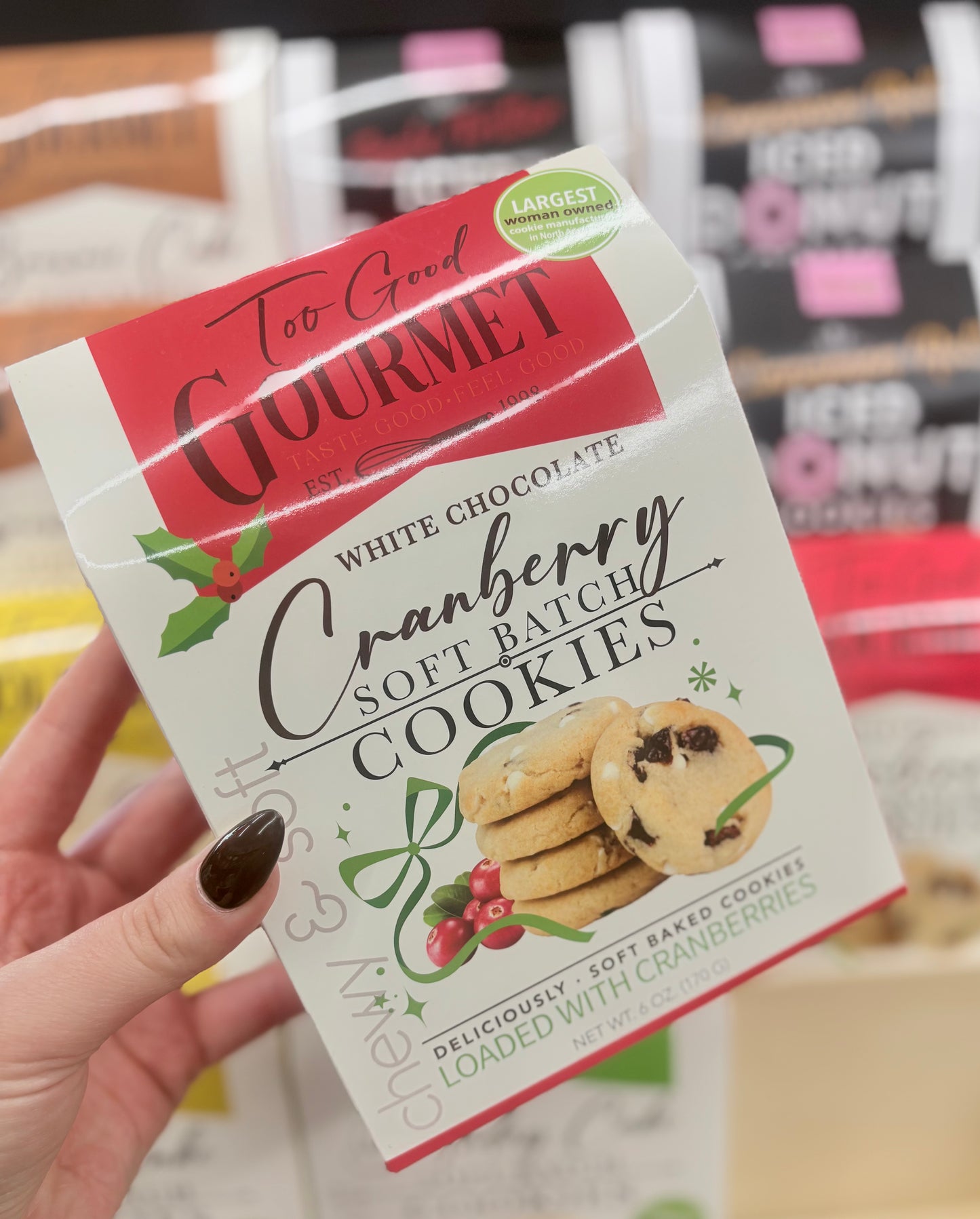 White Chocolate Cranberry Soft Batch Batter Cookies 2” 6 oz